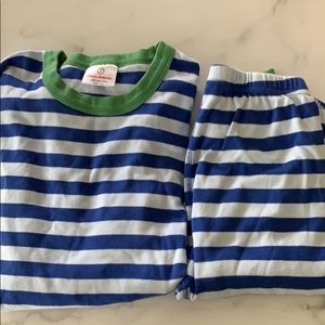 Women’s Organic Cotton Blue Stripe Pajamas